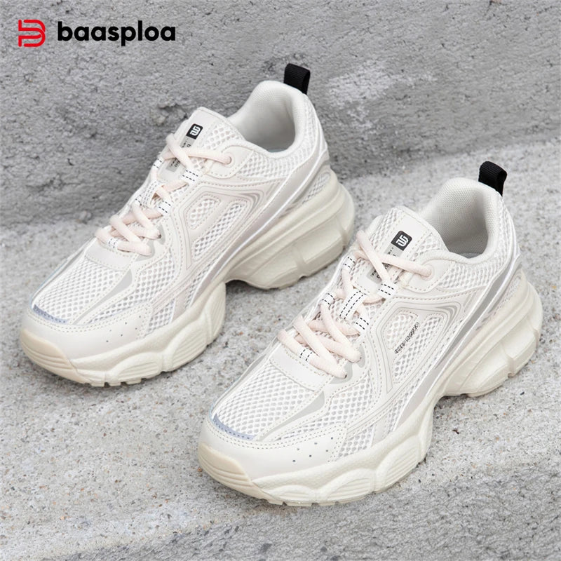 Baasploa Women’s Breathable Non-Slip Jogging Sneakers